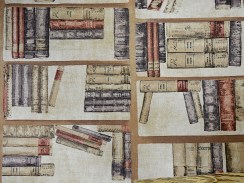 Портьерная ткань с рисунком Books