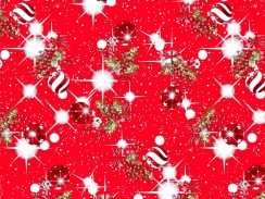 Новогодние ткани Balls rojo (новогодние шары)